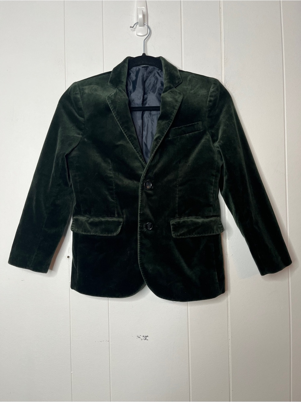 Crewcuts Ludlow Blazer Dark Green Velvet Boys' 10